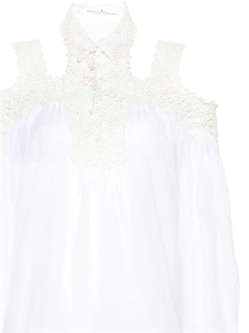 White cotton embroidered top Ermanno Scervino | D442K330JBN10601